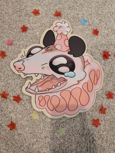 Customer photo review of Party Possum Mouse Pad