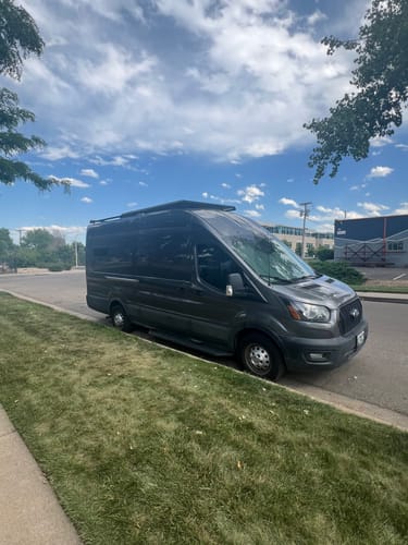 Customer photo review of Ford Transit Premium Roof Rack – 148" EXT High Roof