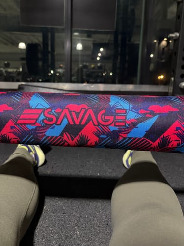 Customer photo review of Barbell Pad - Tropical Camo (pre order - ETA early-mid July)