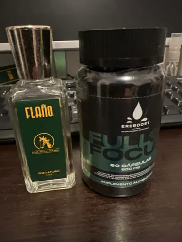 Reseña con foto de un cliente sobre Full Focus | 60 Cápsulas