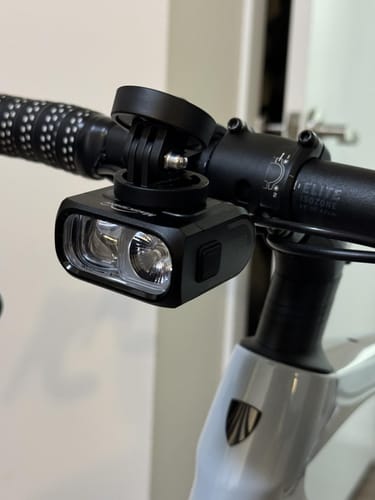 Customer photo review of HORI 1300 DUAL MOUNTED BIKE LIGHT