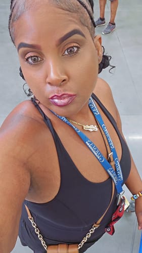 Customer photo review of Neala Brown Prescription Colored Contact Lenses