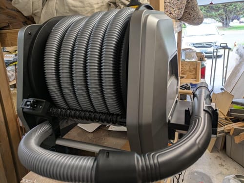 Customer photo review of Retractable Vacuum Extension Hose Reel-1-1/4in-30ft