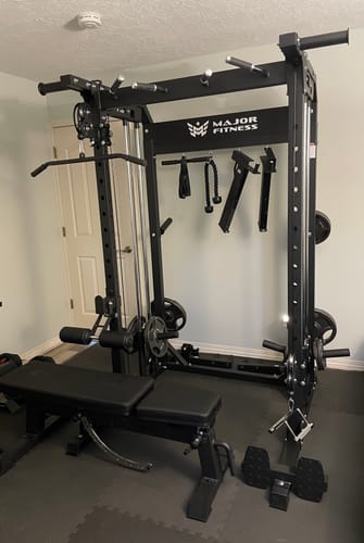 Customer photo review of Major Fitness F22 All-In-One Home Gym Power Rack