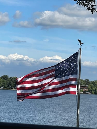 Customer photo review of Ultra Heavy Duty American Flag - 2-ply Polyester - Made In USA