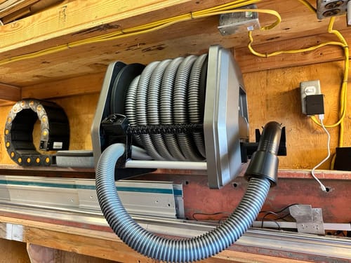 Customer photo review of Retractable Vacuum Extension Hose Reel-1-1/4in-30ft