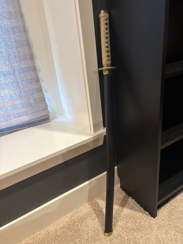 Customer photo review of Bleach Kototsu Sword of Oetsu Nimaiya in $77 (Japanese Steel Available) Zanpakuto from Bleach Swords-True Version | Bleach Katana | Zanpakuto Katana