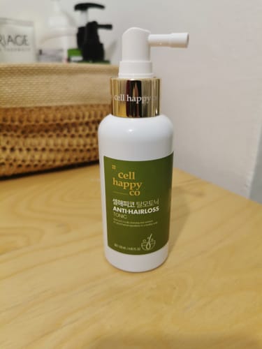 Customer photo review of Cell Happy Co - Toner anti-chute de cheveux - 120ml