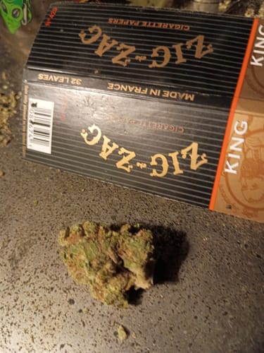 Customer photo review of Green Crack Indoor THCA Flower Full Size Buds