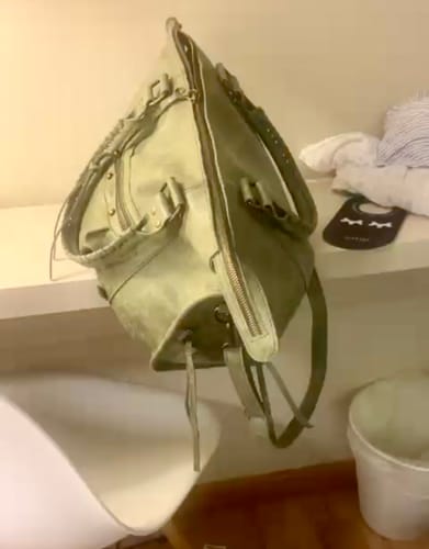 Customer photo review of It girl bag matcha