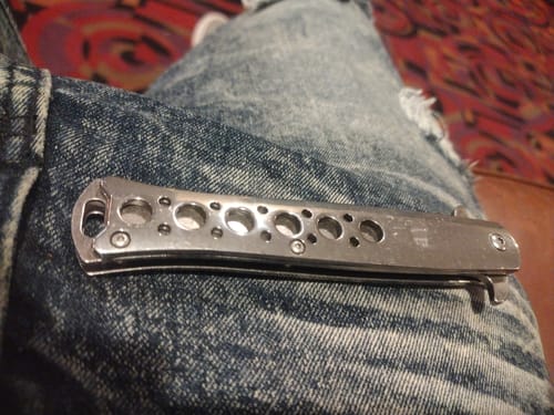 Customer photo review of 9" Silver Saber Blade