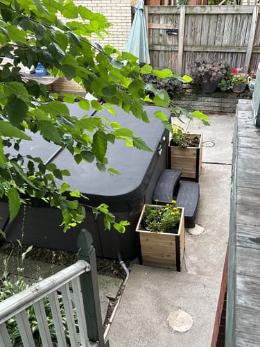 Customer photo review of 18″ x 18″ Planter Box - 24" TALL