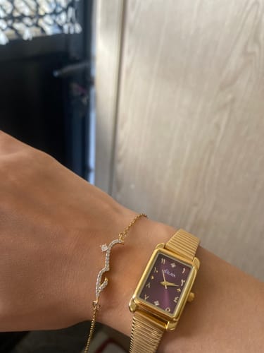 Customer photo review of LA VELVET MONTRE DORÉ AVEC CHIFFRES ARABES