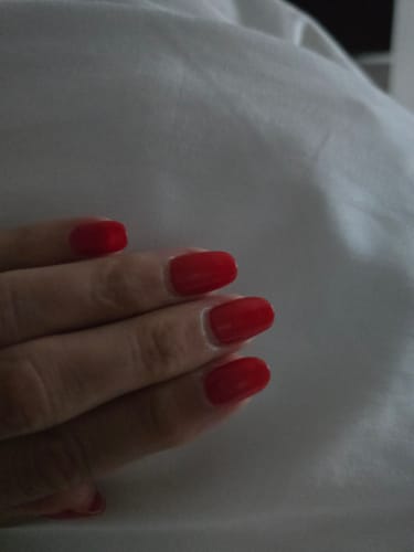 Kundenbewertung mit Foto zu UV Gel: Burgundy Marble