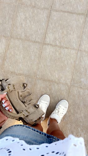 Customer photo review of Mini it girl bag crème