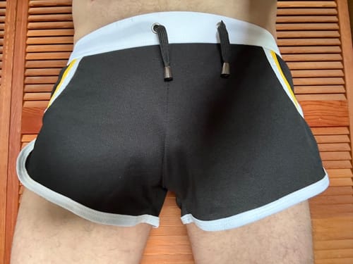 Customer photo review of 2 Pack Drawstring Leisure Men's Loose Boxer Shorts