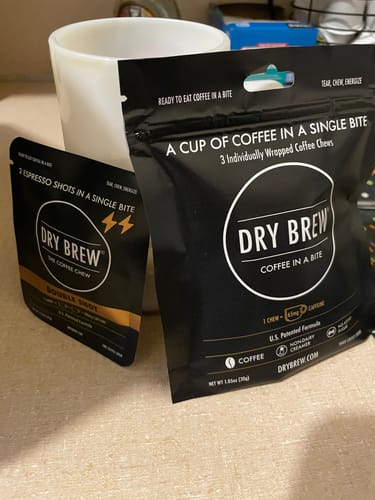 Customer photo review of Dry Brew - 3-Pack Sampler (9 total chews)