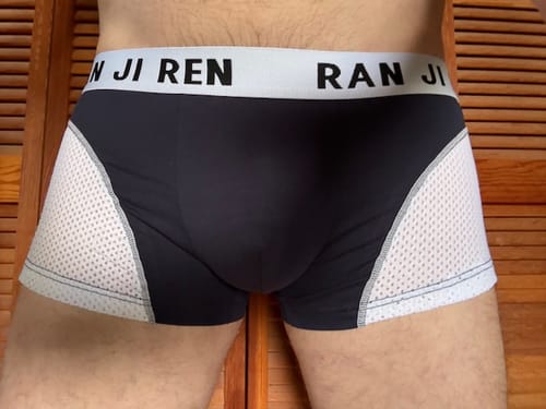 Customer photo review of 3 Pack Men's Minimalist Cool-Touch Cotton Trunks