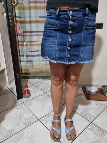 Customer photo review of Shorts Pantagonna di Jeans scuro