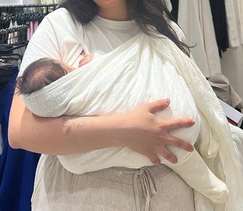 Customer photo review of Linen Ring Sling Jasmin