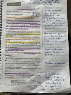 Customer photo review of Spiral Bible™ - NLT - New Testament - Mountains (Softcover)