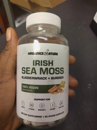 Customer photo review of Organic Irish Sea Moss With Bladderwrack and Burdock Root - 45 Servings