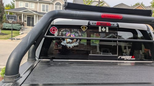 Customer photo review of Memorial Gift Butterfly, God Has You In His Arms, I Have You In My Heart Personalized Decal