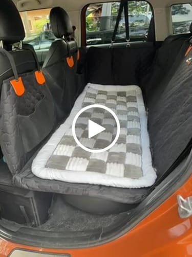 Customer video review of RuffRover 2.0™ - Hard Bottom Dog Car Seat Protector + (FREE Dog Bed)
