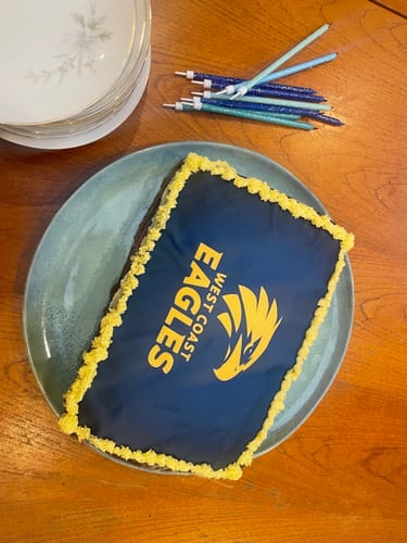 Customer photo review of A4 Rectangle Custom Edible Icing Image