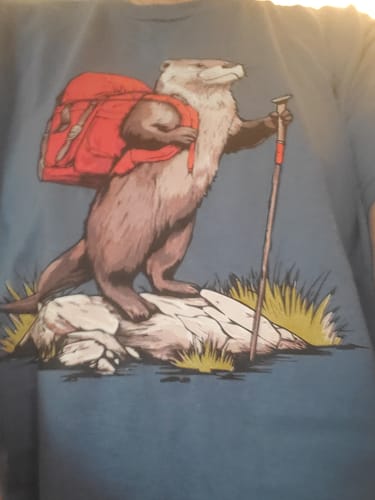 Customer photo review of Otter Backpacker T-Shirt
