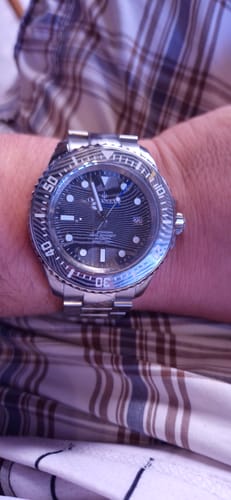 Customer photo review of Oceaneva 6000m Deep Marine Explorer VI Grade 5 Titanium Automatic Watch Damascus Dial