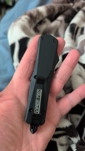 Customer photo review of Black Ghost OTF Knife (Multiple Blade Styles Available)