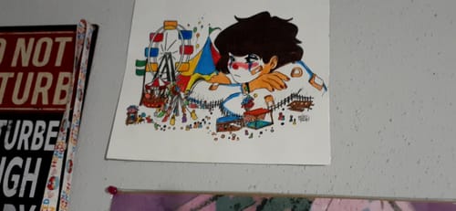Customer photo review of Circus Daydream Coloring Page PDF