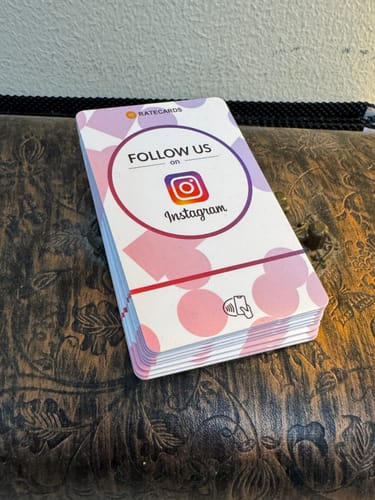 Customer photo review of RATECARDS™ - Instagram Card