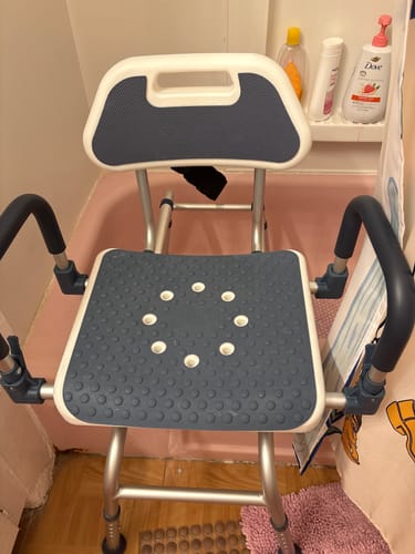 Customer photo review of Swivel Shower Chair Transfer Bench