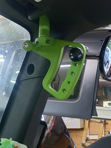 Customer photo review of JK & JKU Front Loop Grab Handles
