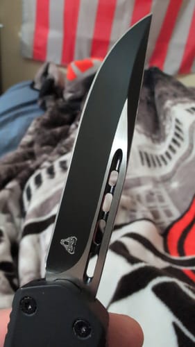 Customer photo review of Black Ghost OTF Knife (Multiple Blade Styles Available)