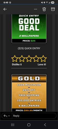 Customer photo review of ($25) QUICK ENTRY