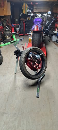 Customer photo review of Rabaconda Street Bike Tire Changer