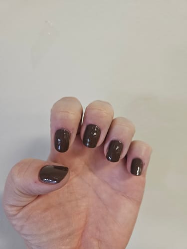 Customer photo review of Chocolate | Jellies DIY Soft Semi Cured Gel Nail Wraps