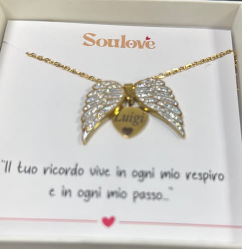 Customer photo review of Collana Angelo mio l'originale ✦ Incidi il nome del tuo Angelo