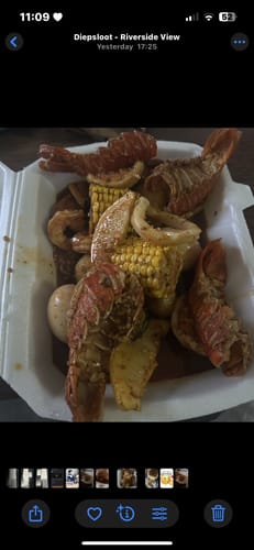 Customer photo review of Lobster Tail Boil