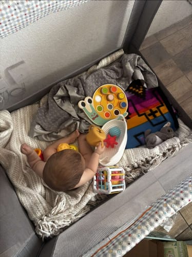 Customer photo review of Curated Monthly Baby Box