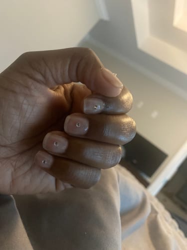 Customer photo review of Sensitive Dip Powder Liquid Set