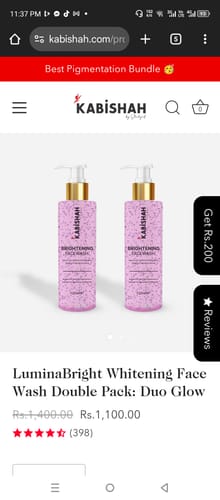 Bashka H. review of LuminaBright Whitening Face Wash Double Pack: Duo Glow image 1 out of 1