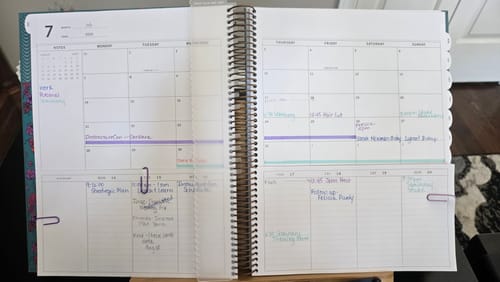 Customer photo review of Portrait Week + Month Planner, 2025-2026 | Iconic