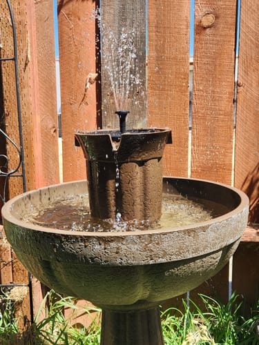 Customer photo review of Two Button Fountain Pump and Battery Compartment - no connection port