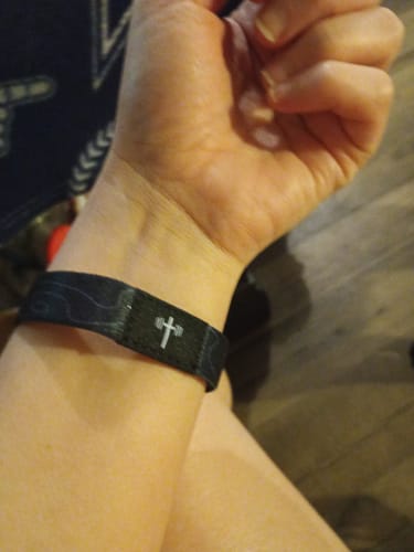 Customer photo review of Daily Bible Verse Wristband