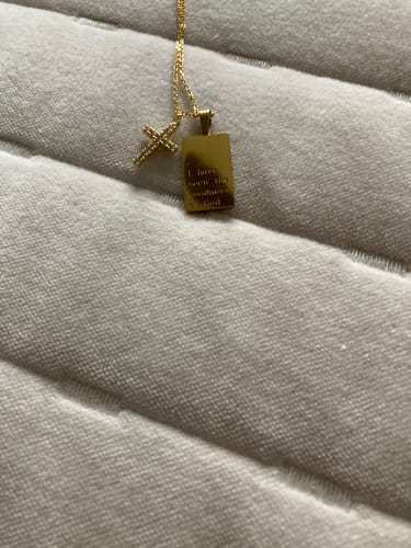 Customer photo review of Necklace: I have seen the goodness of God