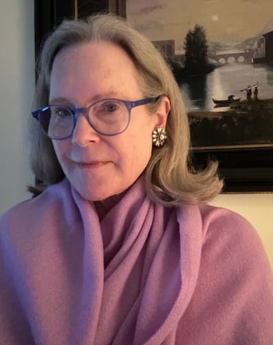Customer photo review of Brand New Pale Lavender Recycled Cashmere Wrap